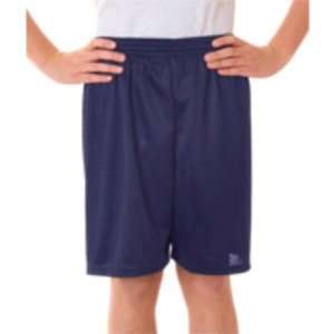  Badger Youth Mesh/Tricot 6 In Shorts Navy Medium Sports 