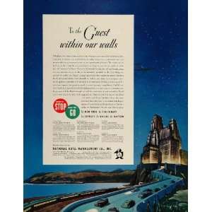  1936 Ad National Hotel Management Night Sky Castle NICE 