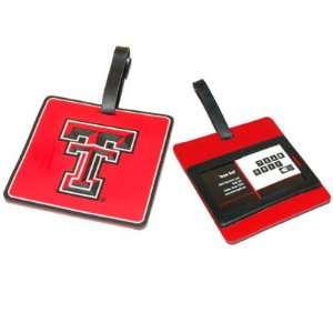  Texas Tech Red Raiders Pvc Bag Tag W/Id Holder Sports 