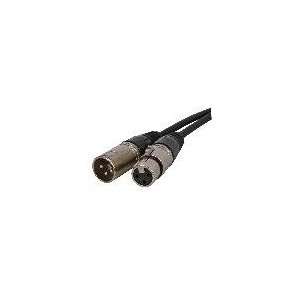  Stellar Labs 555 11904 DMX CABLE 3   PIN MALE   FEMALE 30 