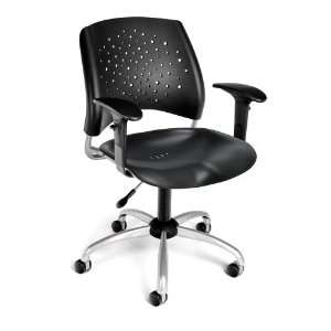  OFM Star Swivel Plastic Chair S and B Navy 326 P 2203 