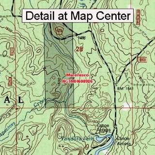  USGS Topographic Quadrangle Map   Marenisco, Michigan 