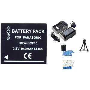 Battery And Charger Kit For Panasonic Lumix DMC TS4, DMC TS3 Digital 