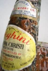Borghini Italy Vintage Pipe Ash Tray Decanter Bottle  