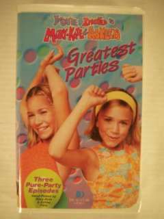 Mary Kate & Ashleys Greatest Parties VHS Tape 085365652033  