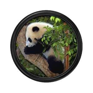  Giant Panda Baby 2 Animals Wall Clock by 