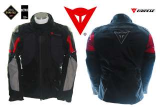 NEW   DAINESE TUNDRA GORE TEX   TEXTILE MEN JACKET   BLACK RED   SIZE 