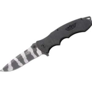  Uzi Knives 48C Folder Camo Blade Linerlock Knife with 