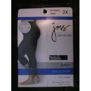  JMS Just My Size Daily Smoother (Capri Length) JET BLACK 