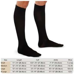  Mens Support Trouser Socks   15   20 mmHg, Black, Small 