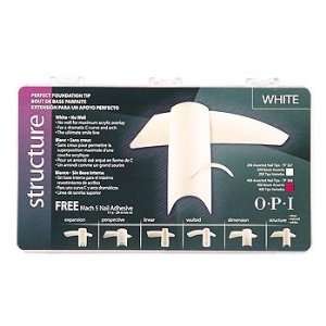   OPI Structure White Tips   400 box assorted w/FREE Mach 5 glue Beauty