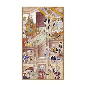  Khem Karan   Illustration To The Baburnama Giclee Canvas 