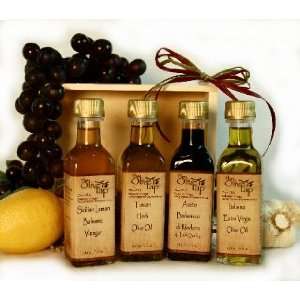Gourmet Olive Oil and Balsamic Vinegar Gift Set The Little Italy 