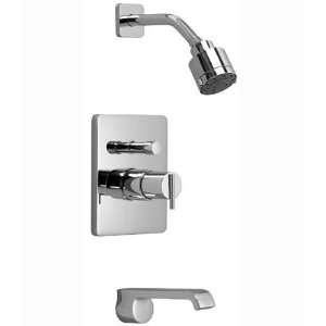   Tub/Shower Set with Lever Handle Finish Ultra Steel