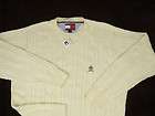 NEW NWT $90 Tommy Hilfiger Handsome Cable Knit Sweater with Griffin 