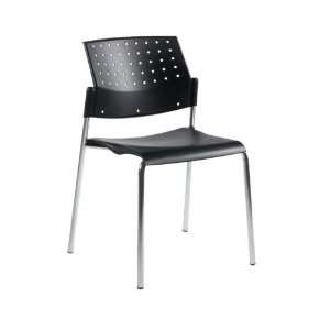 Black Stack Chair Sonic Collection by Global Furniture   6508