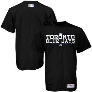  Majestic Toronto Blue Jays Black Stack T shirt