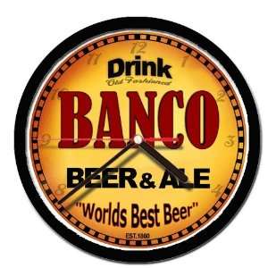  BANCO beer and ale cerveza wall clock 