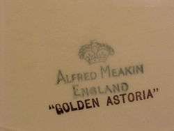 ALFRED MEAKIN GOLDEN ASTORIA 16 Inch Platter  