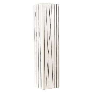  Kaya Tall White Striped Vase