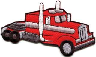 Transfer truck trucking trucker CB convoy retro applique iron on patch 
