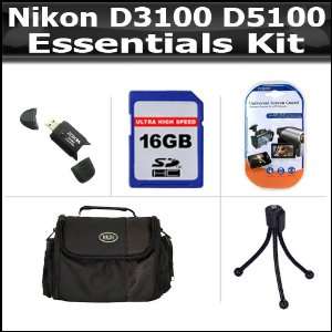  Essentials Accessory Bundle Kit For Nikon D3100 D5100 