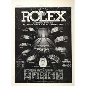  1937 French Ad Rolex Wristwatch Prince Tonneau Railway 