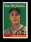 1958 topps 147 DON MCMAHON BRAVES EX  