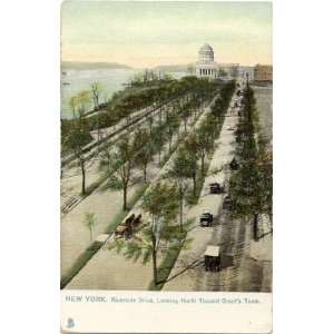 1910 Vintage Postcard Riverside Drive, looking north towards Grants 