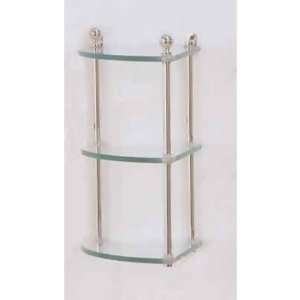  Allied Brass Accessories MA 6 Triple Corner Glass Shelf 