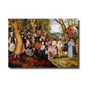 Landscape With St John The Baptist Preaching Giclee Print  