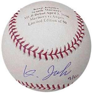 Kenji Johjima Autographed Engraved Baseball  Sports 