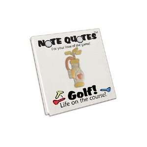  Golf Notebook with Quotes