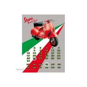  Vespa Grand Sport Metal Calendar