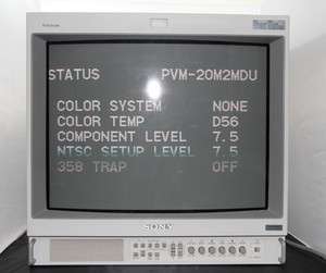 Sony PVM 20N5U Trinitron Color Video Security Monitor  