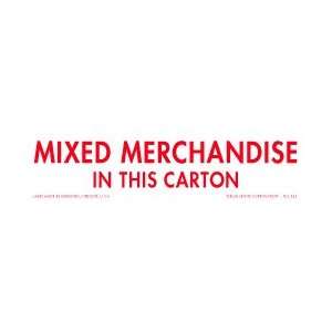 Mixed Merchandise in This Carton Labels, 1 1/2 X 6, scl 543, 500 Per 