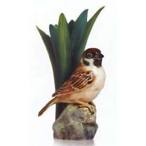 Tree Sparrow Bird Vase