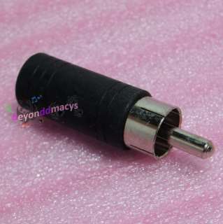 RCA Male Plug to 3.5mm Female Jack Audio Mono Adapter Comverter  