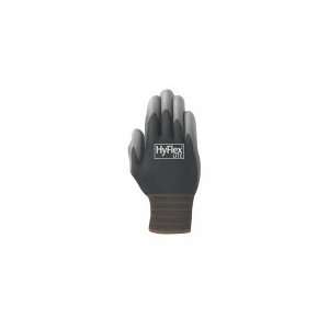  ANSELL 11 600 Glove,Palm Coated,Black/Gray,Size 6,Pr