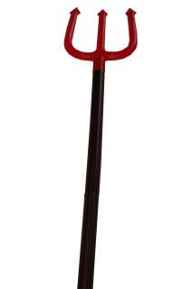 Red Demon Devil Trident Halloween Costume Accessory Weapon Weopon Axe 