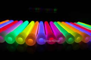 50  6 inch 15mm Premium Jumbo Glow Sticks With Lanyards  