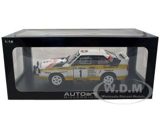 Brand new 118 scale diecast model of Audi Sport Quattro #1 1985 