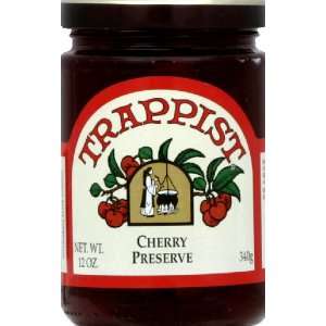 Trappist Preserves Cherry 12.0 oz jar (Pack of 3)  Grocery 