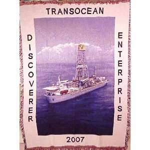  Transocean Discover Enterprise 2007 Throw Blanket