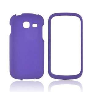 For Samsung Transfix Purple Rubberized Hard Plastic Shell Case Snap On 