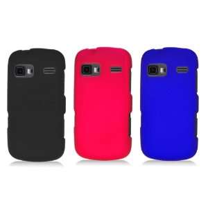   Snap on Hard Shell Cases (Black+Red+Blue) Cell Phones & Accessories