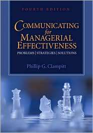   , (1412970881), Phillip G. Clampitt, Textbooks   