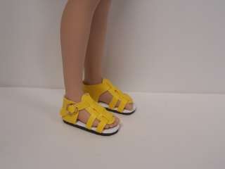 DK YELLOW Strappy Sandal Shoes For Hopscotch Hill Doll♥  