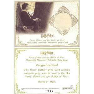 Harry Potter Memorable Moments Prop Card   Nevilles Book   # / 135