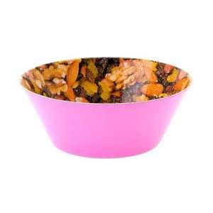  Bowl Mixed Nuts Print Melamine Pink